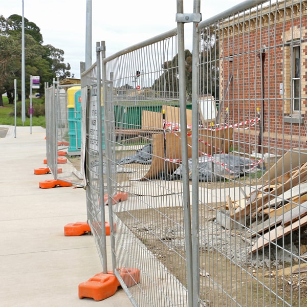 what's the procedure for booking the removal of the temporary fence once my job or even is finished